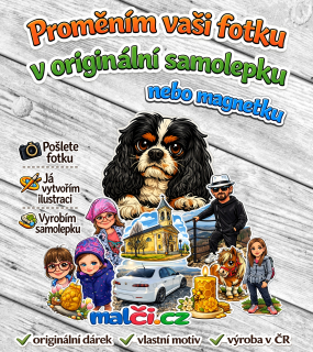 Samolepka/magnetka z fotografie