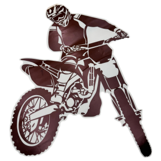 Nálepka na zeď s potiskem motocyklu
